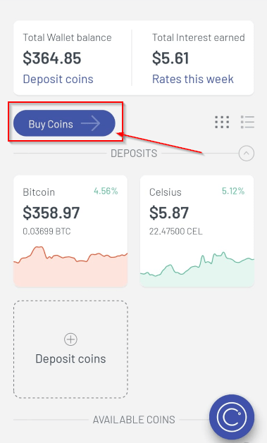 How to buy CEL tokens