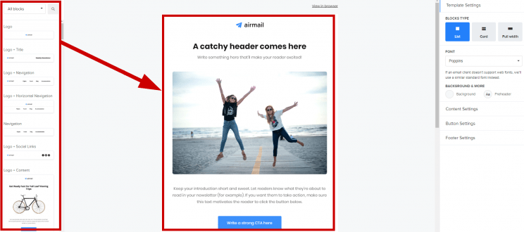 MailerLite Drag and Drop