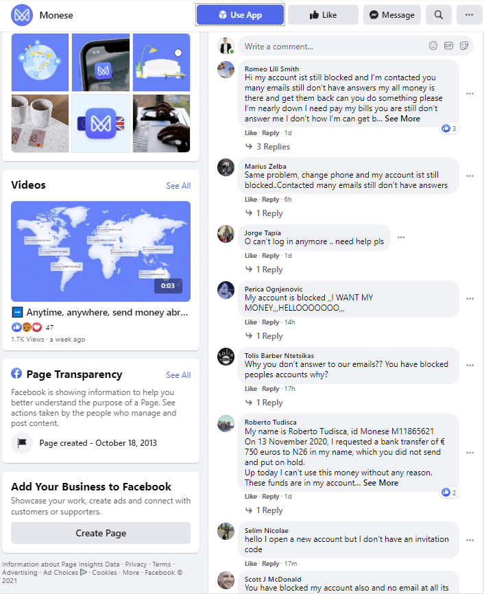 Unhappy monese users