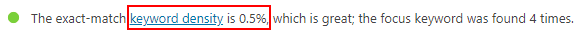 keyword density